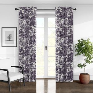 Au Village Toile Drapery Panels - Pair