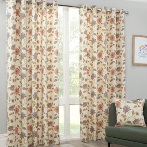 Sundour Shelley Ready Made Eyelet Curtains Multi