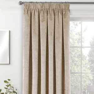 Oxford 66x84 Thermal Blackout Pencil Pleat Door Curtain Cream