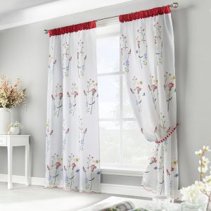 Springfield Lined Voile Ready Made Curtains White
