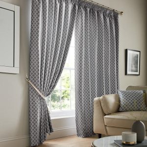 Cotswold Lined Ready Made Pencil Pleat Curtains Latte