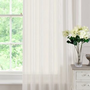Denby Ready Made Single Voile Curtain Natural