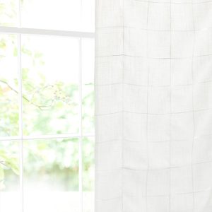 Hampton Ready Made Single Voile Curtain Ecru