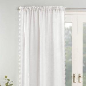 Tahiti Single Slot Top Voile Panel White