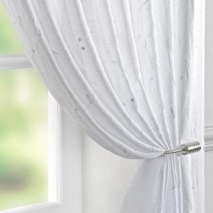 Juniper Ready Made Single Voile Curtain White