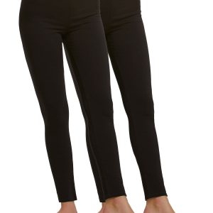 Cotton Modal Lightweight Leggings 2-Pack