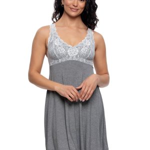 Silky Soft Chemise W/ Lace By Unique Moments®