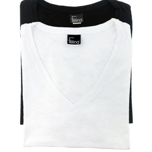 Slub Jersey V-Neck T-Shirt 2-Pack