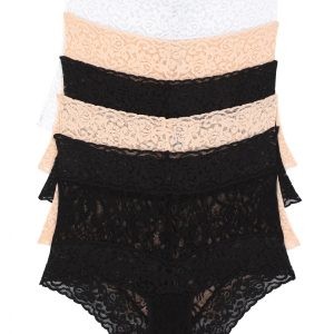 Signature Stretchy Lace Hi-Waisted Boyleg 5-Pack