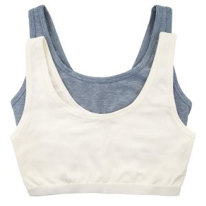 Organic Cotton Stretch Bralette 2-Pack