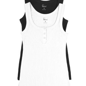 Ribbed Henley Tank 2-Pack