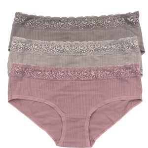 Low Rise Modal Lace Hipster 3-Pack
